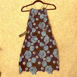 Top shop open back floral dress